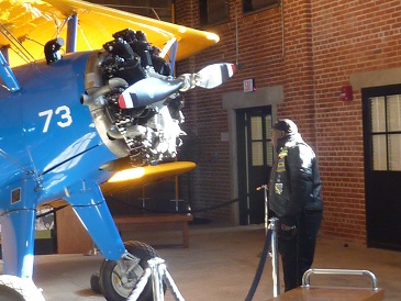The Tuskegee Airmen site puts visitors in the actual hangar where the pilots trained.